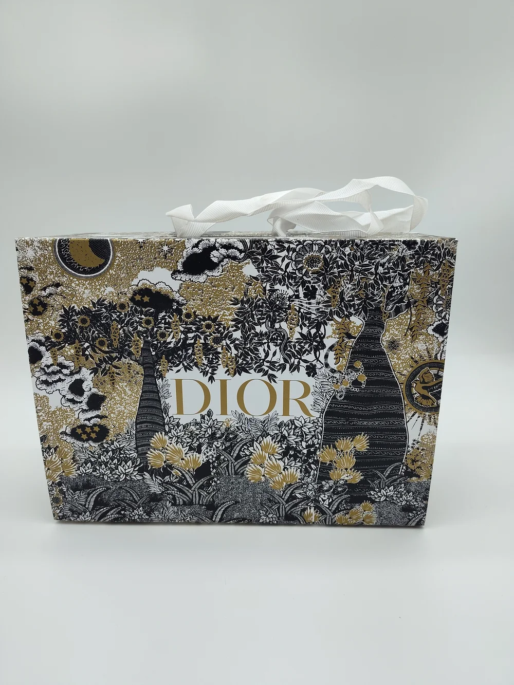 DIOR Beauty Mini Lady Dior Style Tote Gold Charm Canvas Top Handle Gift Set GWP - Picture 2 of 15